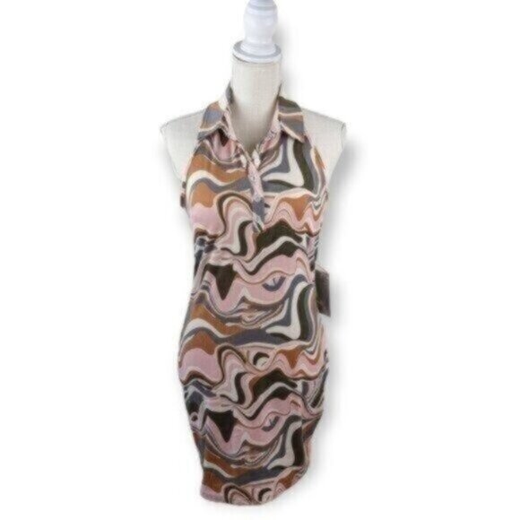 J For Justify Cut Out Halter Mini Dress Size Large Women - Picture 1 of 7
